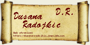 Dušana Radojkić vizit kartica